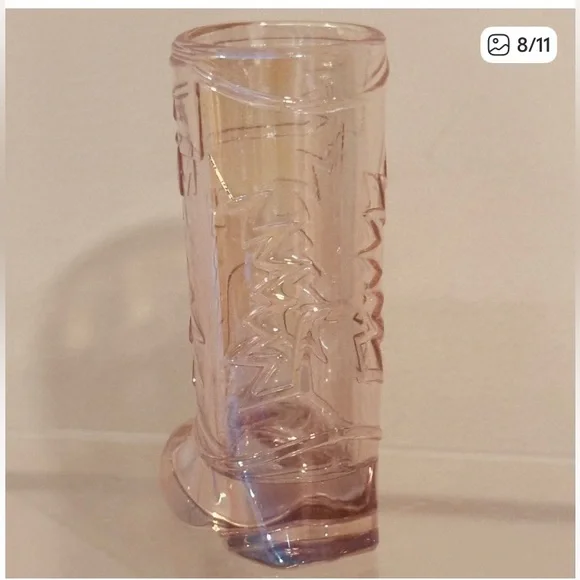 Iridescent Pink Cowboy Boot Shot Glasses - Set of 6 - Picture 3 of 8